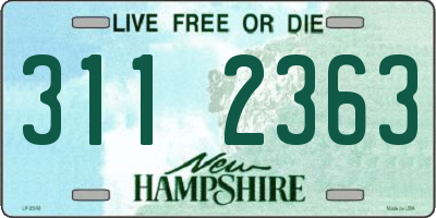 NH license plate 3112363