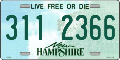 NH license plate 3112366