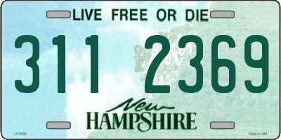 NH license plate 3112369