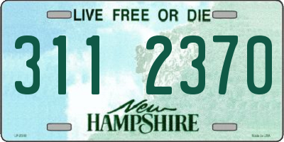 NH license plate 3112370