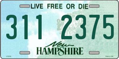 NH license plate 3112375