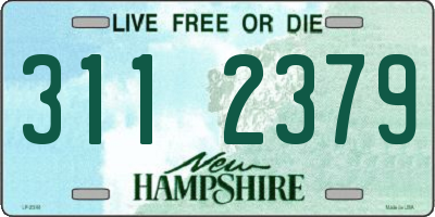 NH license plate 3112379