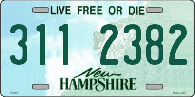 NH license plate 3112382