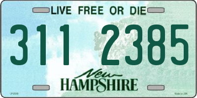 NH license plate 3112385