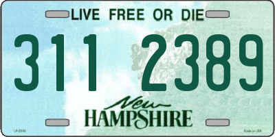 NH license plate 3112389