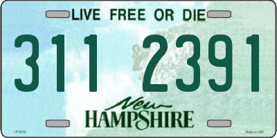 NH license plate 3112391