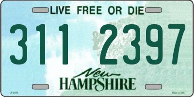 NH license plate 3112397