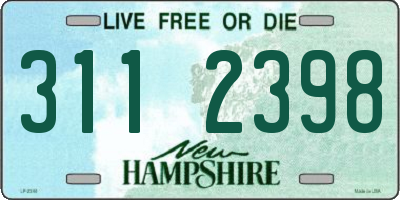 NH license plate 3112398