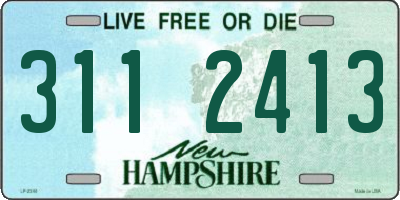 NH license plate 3112413