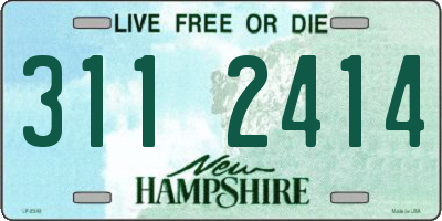 NH license plate 3112414