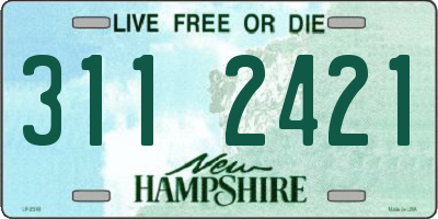 NH license plate 3112421