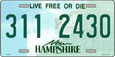 NH license plate 3112430