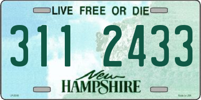NH license plate 3112433