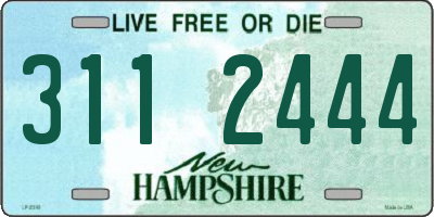 NH license plate 3112444