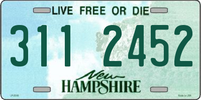 NH license plate 3112452