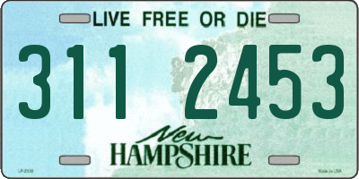 NH license plate 3112453