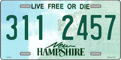 NH license plate 3112457