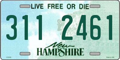 NH license plate 3112461