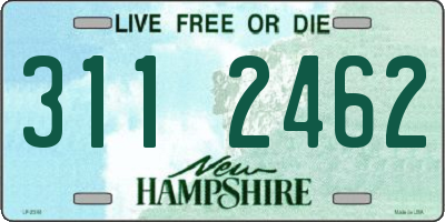 NH license plate 3112462
