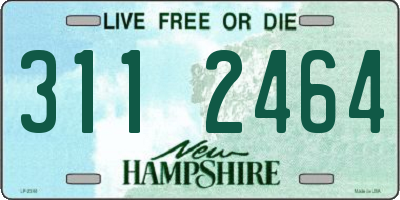 NH license plate 3112464