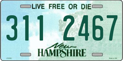 NH license plate 3112467