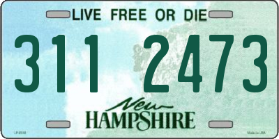 NH license plate 3112473