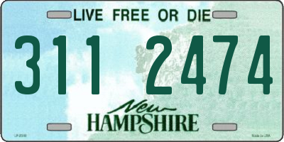 NH license plate 3112474