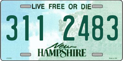 NH license plate 3112483