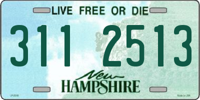 NH license plate 3112513