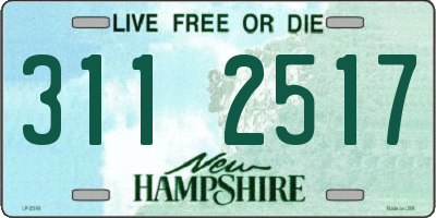 NH license plate 3112517