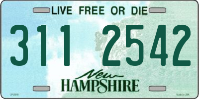 NH license plate 3112542