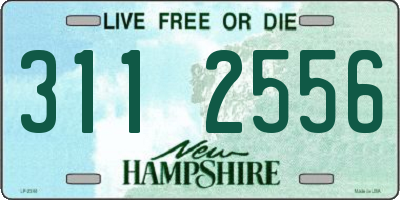 NH license plate 3112556