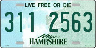 NH license plate 3112563