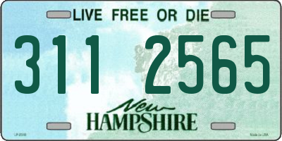NH license plate 3112565