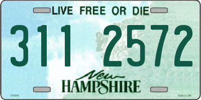 NH license plate 3112572