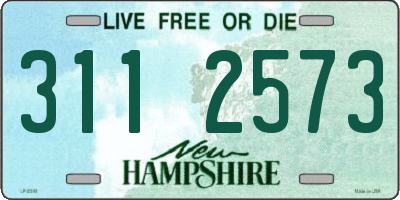 NH license plate 3112573