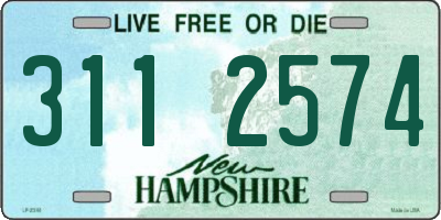 NH license plate 3112574