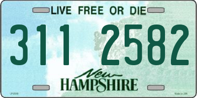 NH license plate 3112582