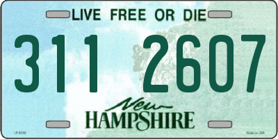 NH license plate 3112607