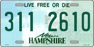 NH license plate 3112610