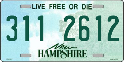 NH license plate 3112612