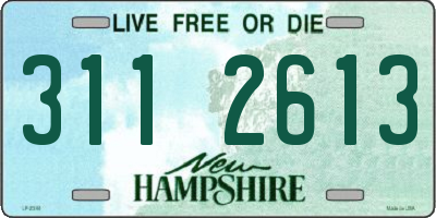NH license plate 3112613
