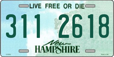 NH license plate 3112618