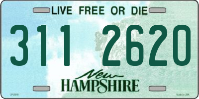 NH license plate 3112620
