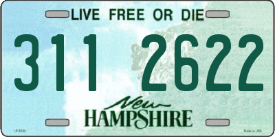 NH license plate 3112622