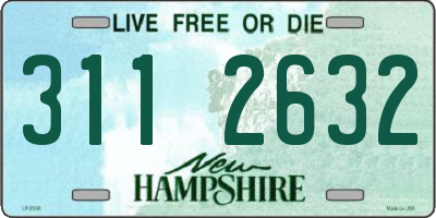 NH license plate 3112632