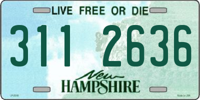 NH license plate 3112636