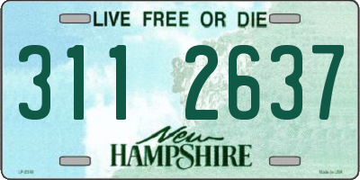NH license plate 3112637