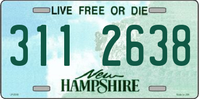 NH license plate 3112638
