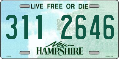 NH license plate 3112646